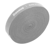 Kabel komputerowy BASEUS Organizer do kabli Rainbow Circle Velcro Straps 3 m szary ACMGT-F0G